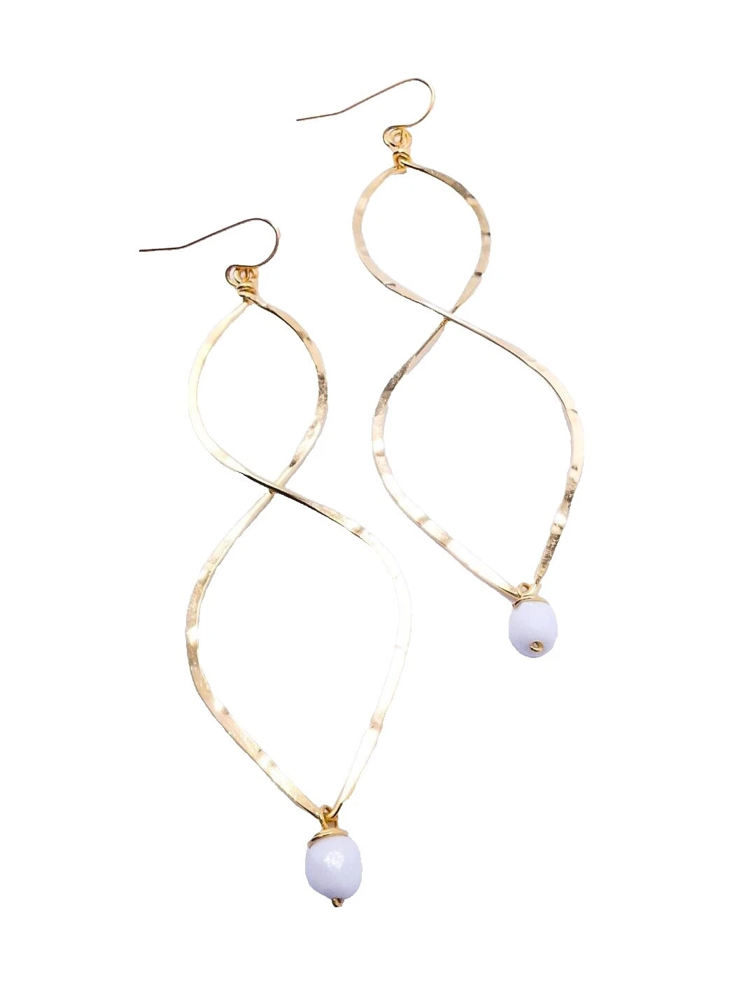 Aventurina Enchape de oro amarillo Pendientes de Moda