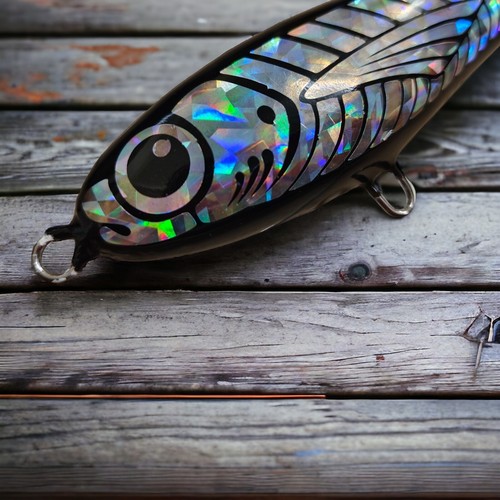 Stickbait Lure Topwater Fishbone Wooden Handmade - 130mm 40gr - Picture 6 of 7