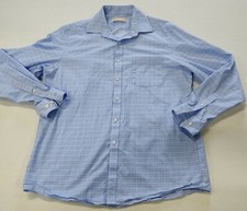 MICHAEL KORS LONG SLEEVE CHECKED COLLARED BUTTON UP MEN'S SHIRT 16-34/35 XL