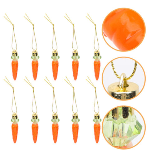  24 Pcs Dekorationen Für Zuhause Ostern Karotte-Anhänger Karotten Ornament - Bild 1 von 12