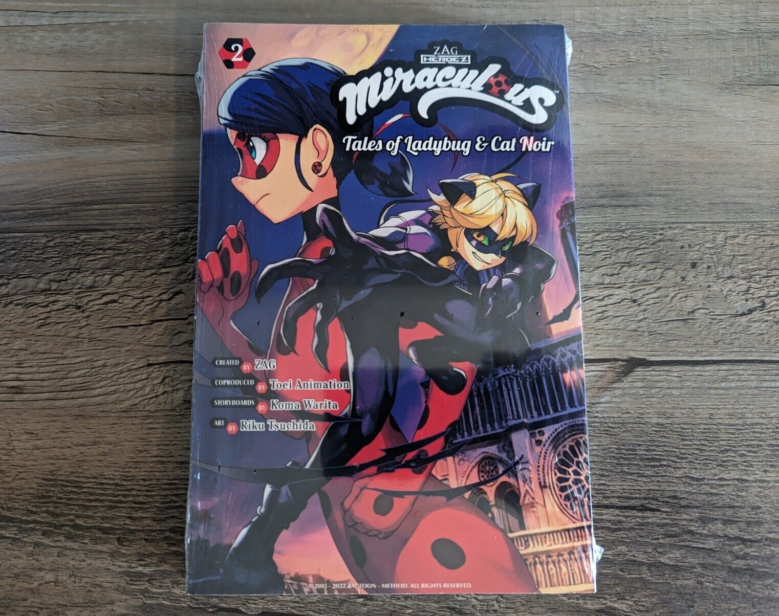 Miraculous: Tales of Ladybug & Cat Noir (Manga) 2 by Koma Warita, Riku  Tsuchida, Paperback