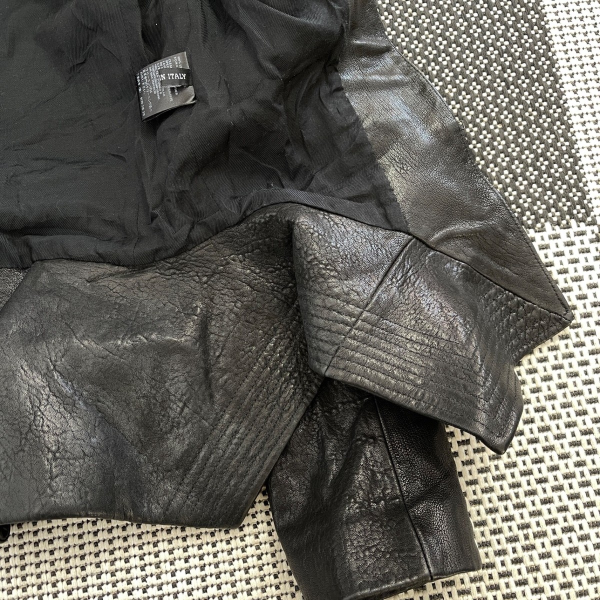 【正規店出品】HAIDER ACKERMANN LEATHER JACKET MIZA BLACK HAIDER ACKERMANN LEATHER JACKET MIZA BLACK | 50%OFF SALE