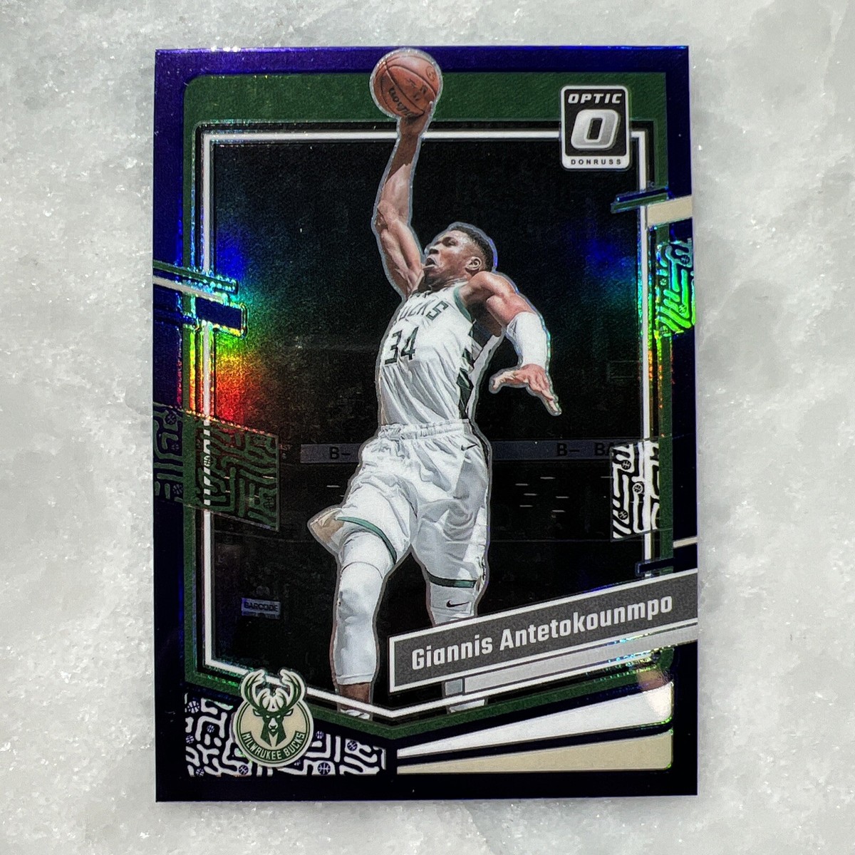 その他 Giannis Antetokounpo Silver Prizm Optic 2023-24 Panini Donruss Optic - Purple Prizm #53 Giannis