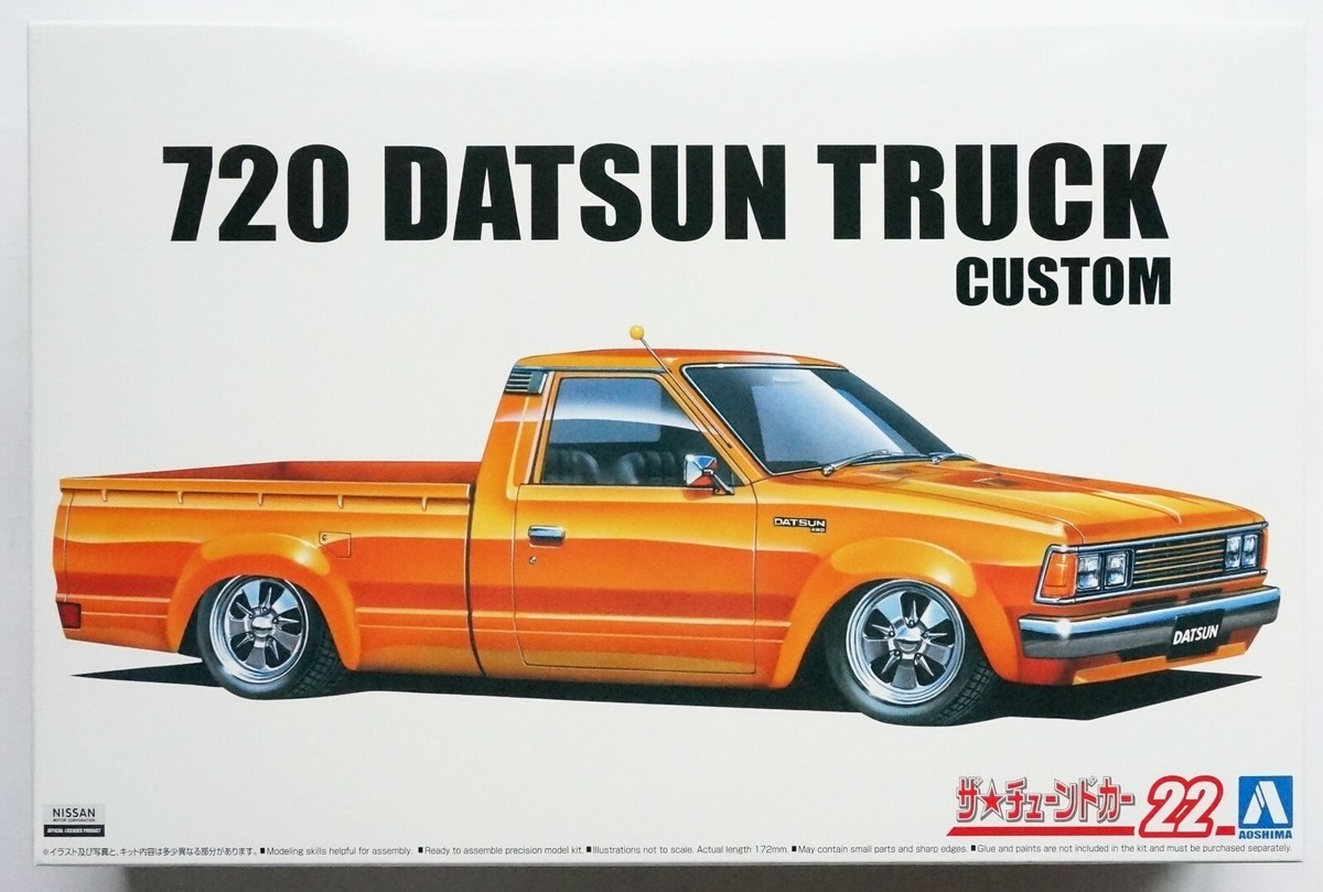 AOSHIMA 1/24 720 Datsun Truck the tuned car #22 scale model kit | eBay