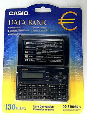 CASIO DATENBANK DC-2100ER BRANDNEU, EURO UMWANDLUNG