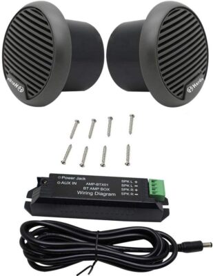 Herdio Bluetooth Home Audio Amplificatore 2 Canali Ricevitore Sistema per Altoparlanti Passivi