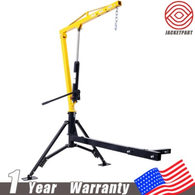 Hydraulic Pickup Truck Crane Receiver Hitch Mounted 500/750/1000 lbs Capacity
