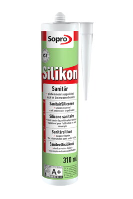Sopro Sanitär Silicon 310 ml Fliesen Bad Abdichtung Fugen alle Farben Silikon