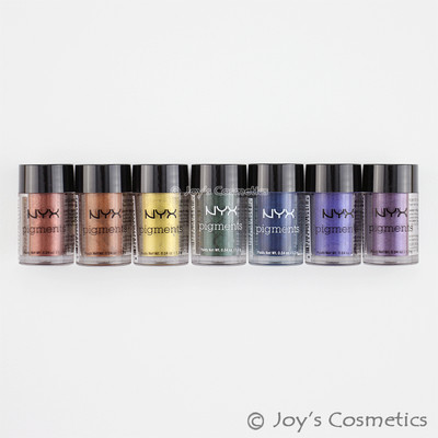 7 NYX Pigments Eyeshadow Powder Vivid Color 