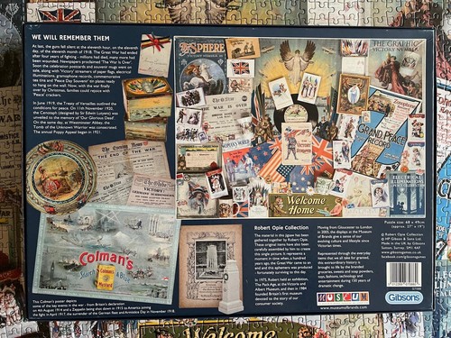 Gibson puzzle 1000 pezzi 'Li ricorderemo' - commemorazione prima guerra mondiale - completo - Foto 3 di 7