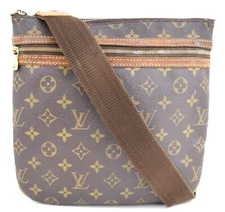 Auth Louis Vuitton Pochette Bosphore CrossbodyBag MonogramCanvas M40044 LV 49371