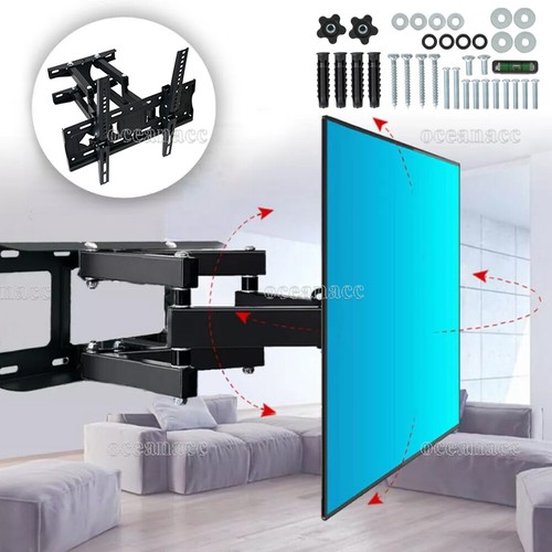 Full Motion TV Wall Bracket Mount For 32 40 43 46 49 50 55 58 60 65 70" Inch DHL - Picture 2 of 21