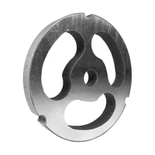 Grinder plate for #32 Grinders, Hobart and Biro, with Kidney holes great for