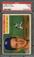 BB - 1956 - TOPPS - #240 - WHITEY FORD - PSA 7 (NM)