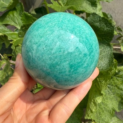 517g Natural Gorgeous Amazonite Sphere Polished Effect Healing Crystal