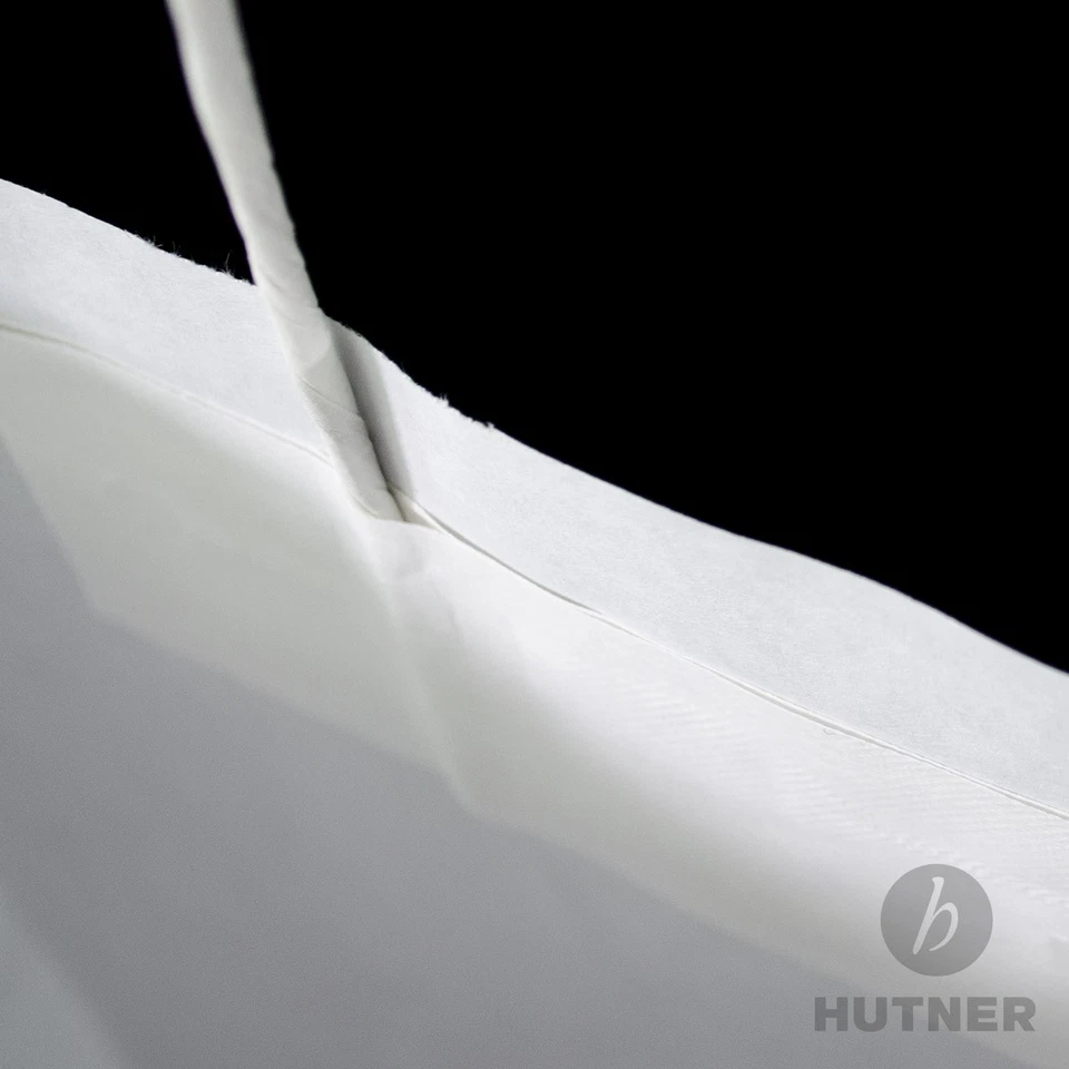 Papiertüten weiss mit Kordelhenkel Papiertragetaschen Papiertaschen in 5 Größen - Bild 3 von 4