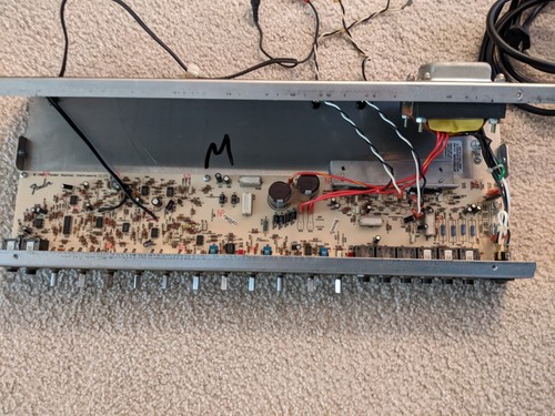 Fender Princeton PR 82 Amplifier Control Panel. For Parts Or Repair. AS IS. 