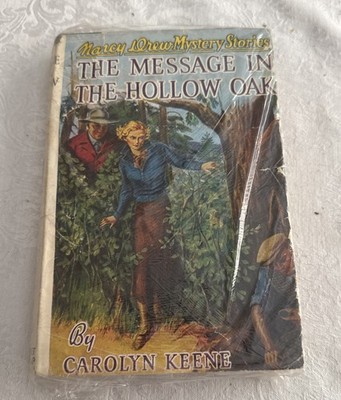 Nancy Drew The Message In The Hollow OakCarolyn Keene 1935 HC/DJ