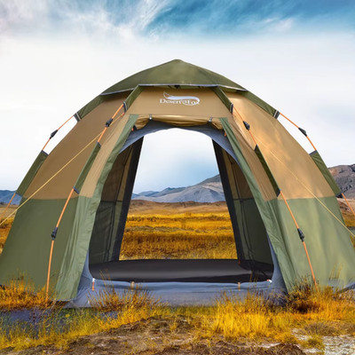 Automatisches Kuppelzelt für 3-4 Personen, einfacher sofortiger Aufbau tragbar Camping Pop-Up 