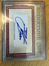 THE AUTOGRAPH CARD FRANCISCO LINDOR SIGNATURE CUT AUTO 1/1 RARE!