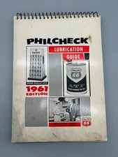 Philcheck Lubrication Guide 1961 Edition Phillips 66 Vintage Garage Shop guide!