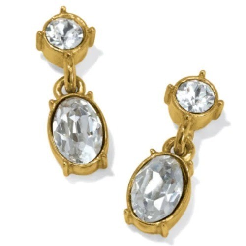 Brighton One Love Golden Petite Post Drop Earrings NWT $58  JA9927