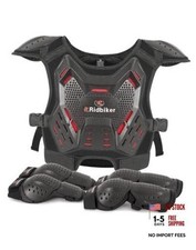 Kids Dirt Bike Gear Motocross Chest Protector Motorcycle Protective Gear Black