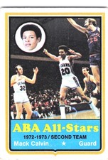 1973-74 Topps Mack Calvin #230 Carolina Cougars EX *Buy 2 Get 1