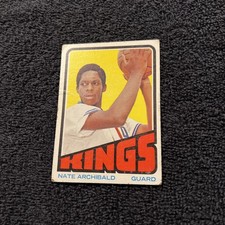 VINTAGE 1972 Topps Basketball Nate Archibald #115 KINGS ORIGINAL FAIR CONDITION
