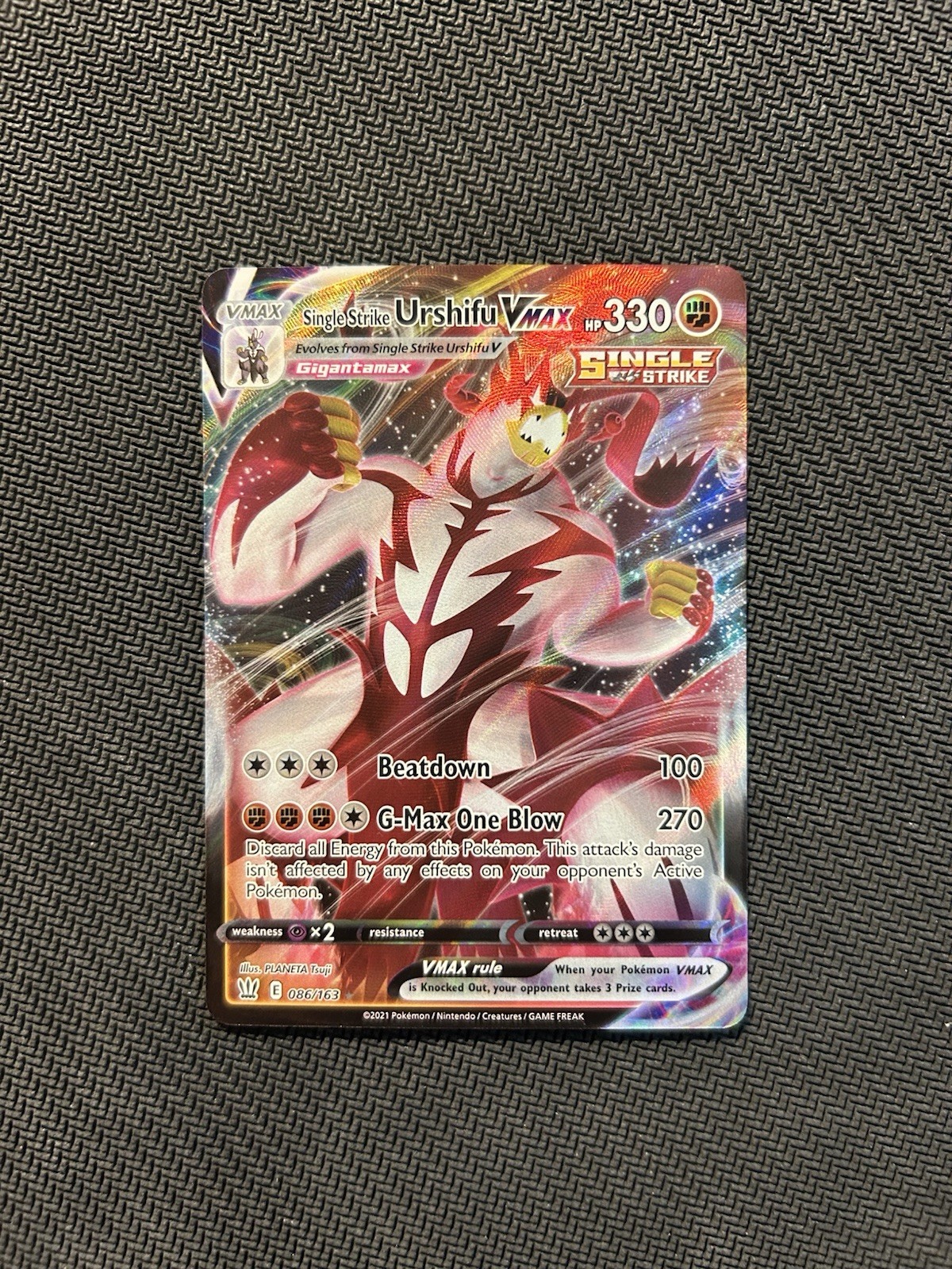 Pokemon TCG Single Strike Urshifu Vmax 086/163! NM Condition! See Description!