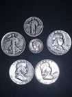 New Listing90% US coinage pre 64 Walking Liberty/Franklin Halfs mercury dime, Standing lib