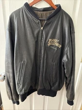 Planet Hollywood Orlando 90s Vintage Genuine Leather Bomber Jacket Size L