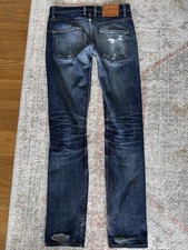 3Sixteen ST-100x Raw Denim Men's Jeans (Size 33) (33 X 35) Amazing Fades Faded