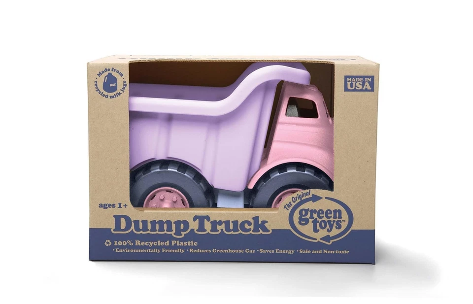 Green Toys Dump Truck in Pink Color - BPA Free, Phthalates Free Play Toys for - Image 4 of 4