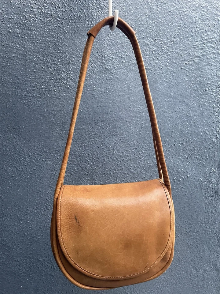 Bolso Polea COACH Pre Creed Vintage Años 60/70 Bonnie Cashin Estilo Bronceado Británico #9240 Foto 2 de 4