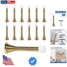 12 Pack Spring Door Stops 3 1/4 Inch Flexible Heavy Duty Spring Door Stopper ...
