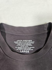 Jack Archer Men's Large Charcoal Gray Organic Cotton Stretch Long Sleeve T-Shirt