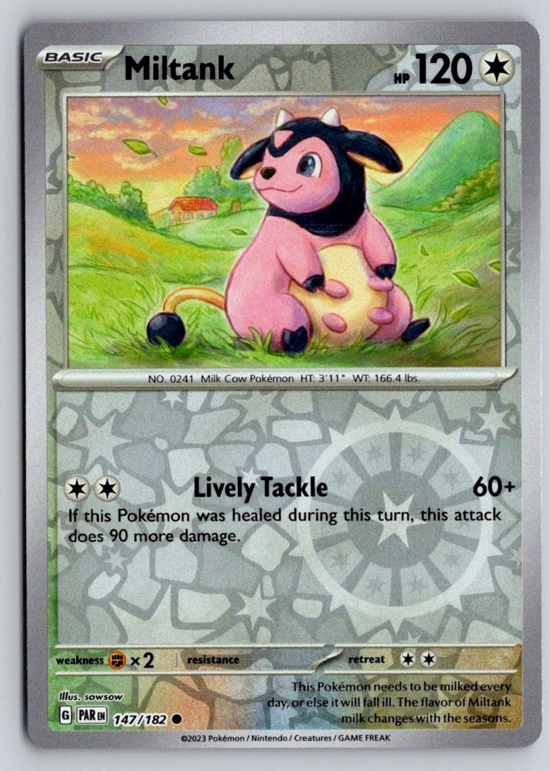 Miltank 147/182 Paradox Rift Reverse Holo C NM (B) - 3849