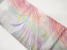 7433338: JAPANESE KIMONO JAPANESE FUKURO OBI / WOVEN BUTTERFLY