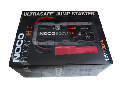 NOCO Boost GB70 2000A Starthilfe Powerbank 12V Jump Starter Diesel 6L Benzin 8L