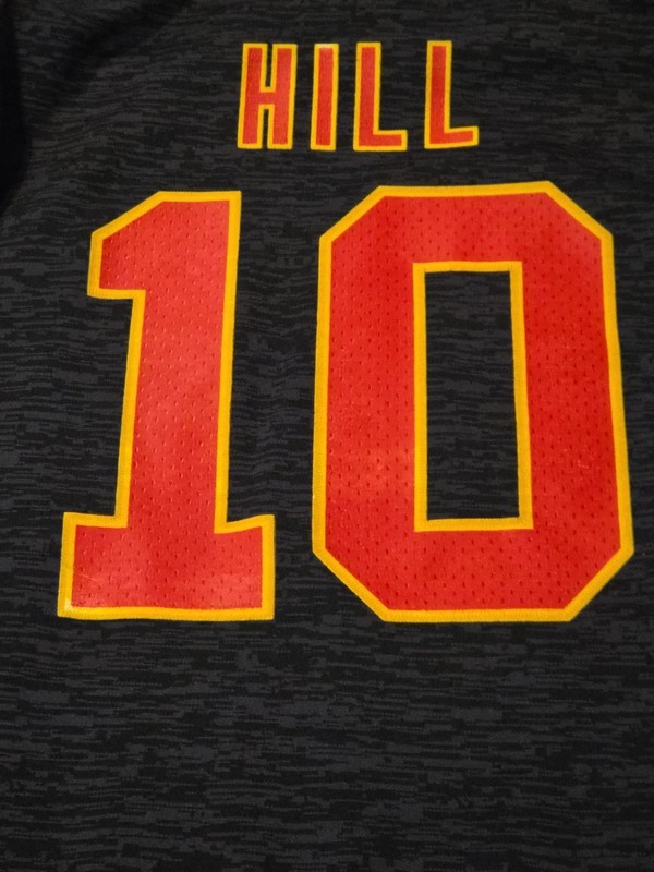 2016 Kansas City Chiefs Hoodie Mens Fanatics Pro Line Tyreek Hill Black Medium