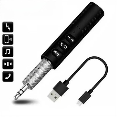 Wireless Bluetooth Receiver AUX 3.5mm Audio Stereo Music Hands Free Car Adapter