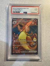 Carta Pokémon TCG Scarlatto e Viola Charizard EX Holo 183/165 PSA 9