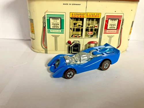 Redline Hot Wheels Shell Promo Jet Threat (Blue) READ