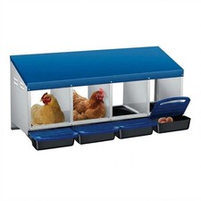 Chicken Nesting Boxes, Heavy-Duty 8-Compartment Metal Chicken Nesting Box