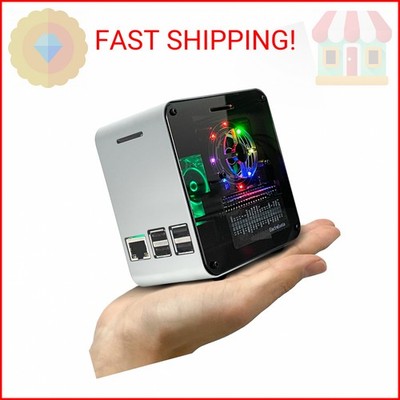 ElectroCookie Raspberry Pi 3 Case, Aluminum Mini Tower Case with Cooling Fan and