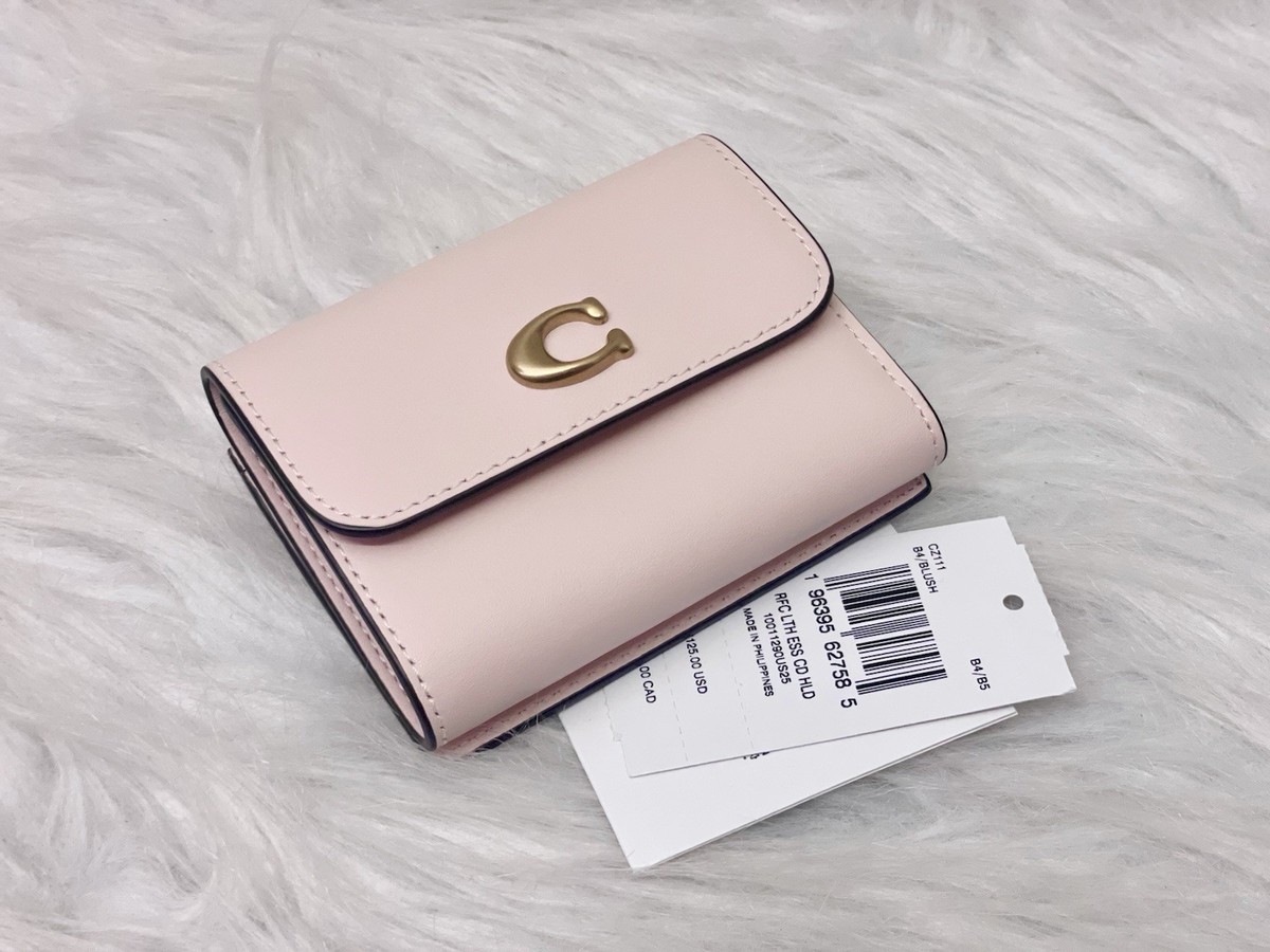 NWT Coach Essential Card Holder Wallet -CZ111 bluebell Leather- So