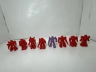 TRANSFORMERS G1 VINTAGE DECOY LOT OF 8 AUTOBOTS & DECEPTICONS RUBBER FIGURES