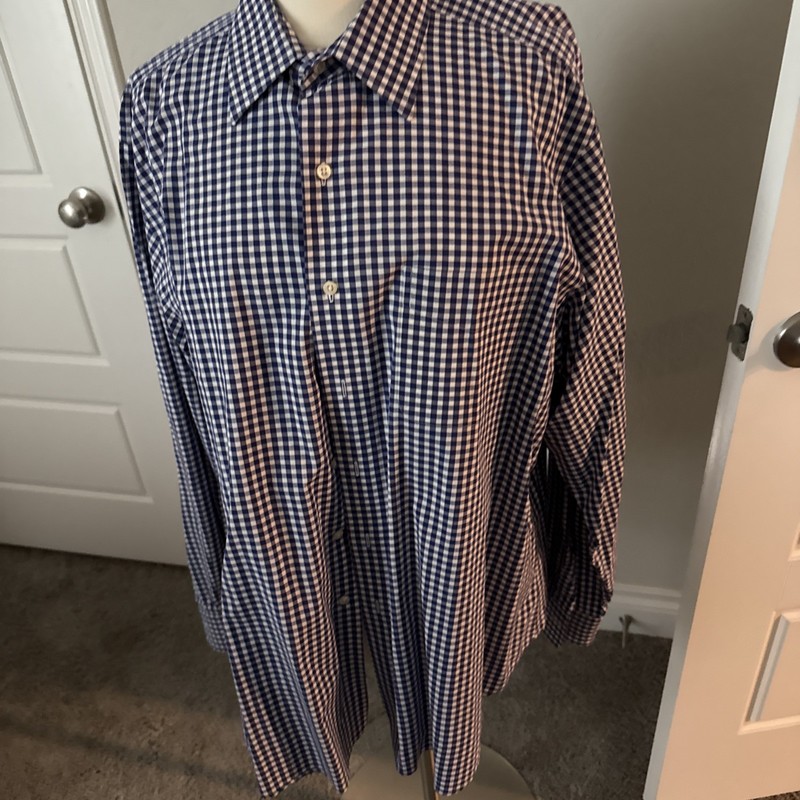 men lauren ralph lauren plaid Dress Shirt 17 1/2 36 37