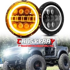New Pair 7 Inch Round Led Headlights High Low Beam Fit Suzuki Samurai 1986-1995 New Pair 7 Inch Round Led Headlights High Low Beam Fit Suzuki Samurai 1986-1995